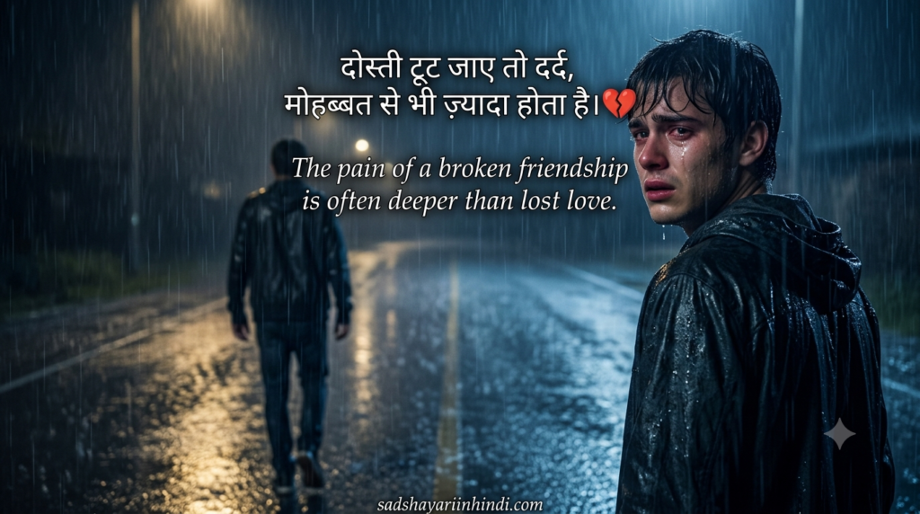 Dosti Sad Shayari in Hindi | दिल को छू लेने वाली दोस्ती की शायरी